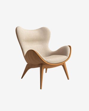 Elegant Wooden Accent Chair Design